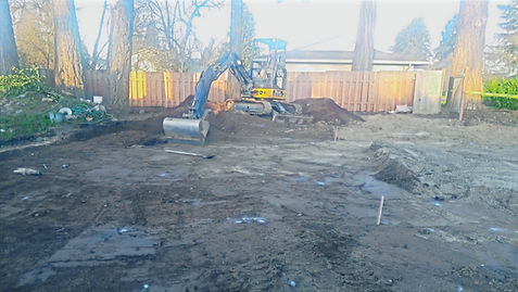 house dig out in Canby, Oregon.